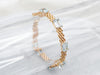 18-Karat Gold Aquamarine Mesh Link Bracelet
