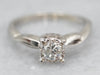Diamond Twist Solitaire Engagement Ring
