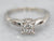 Diamond Twist Solitaire Engagement Ring