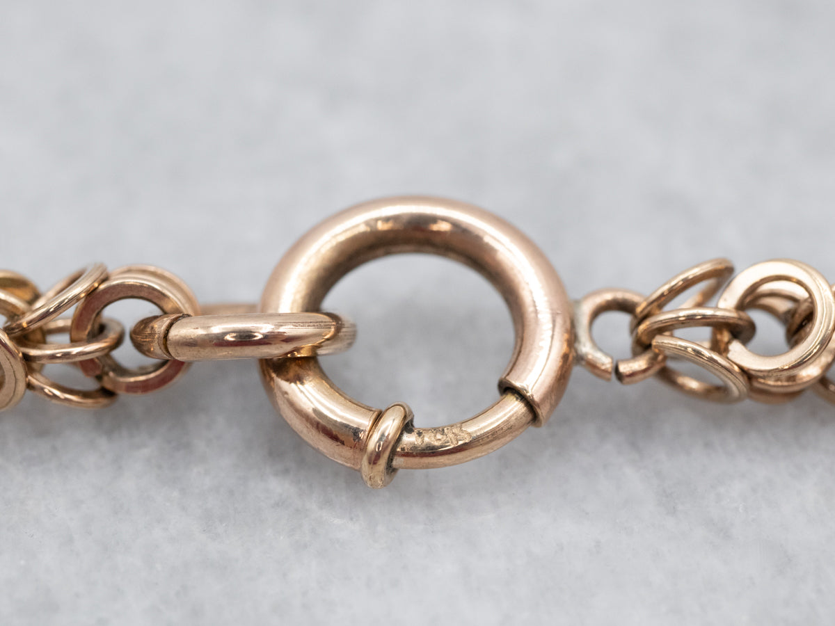 Stunning Antique Gold Victorian Lariat Chain