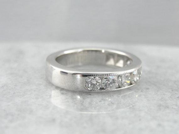 Substantial Channel Set Diamond Wedding Band