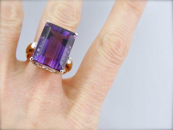 Immense Amethyst Cocktail Ring,