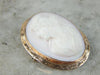 Antique Conch Shell Cameo in 10K Rose Gold Frame