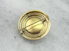 Victorian Seed Pearl Enamel Gold Brooch