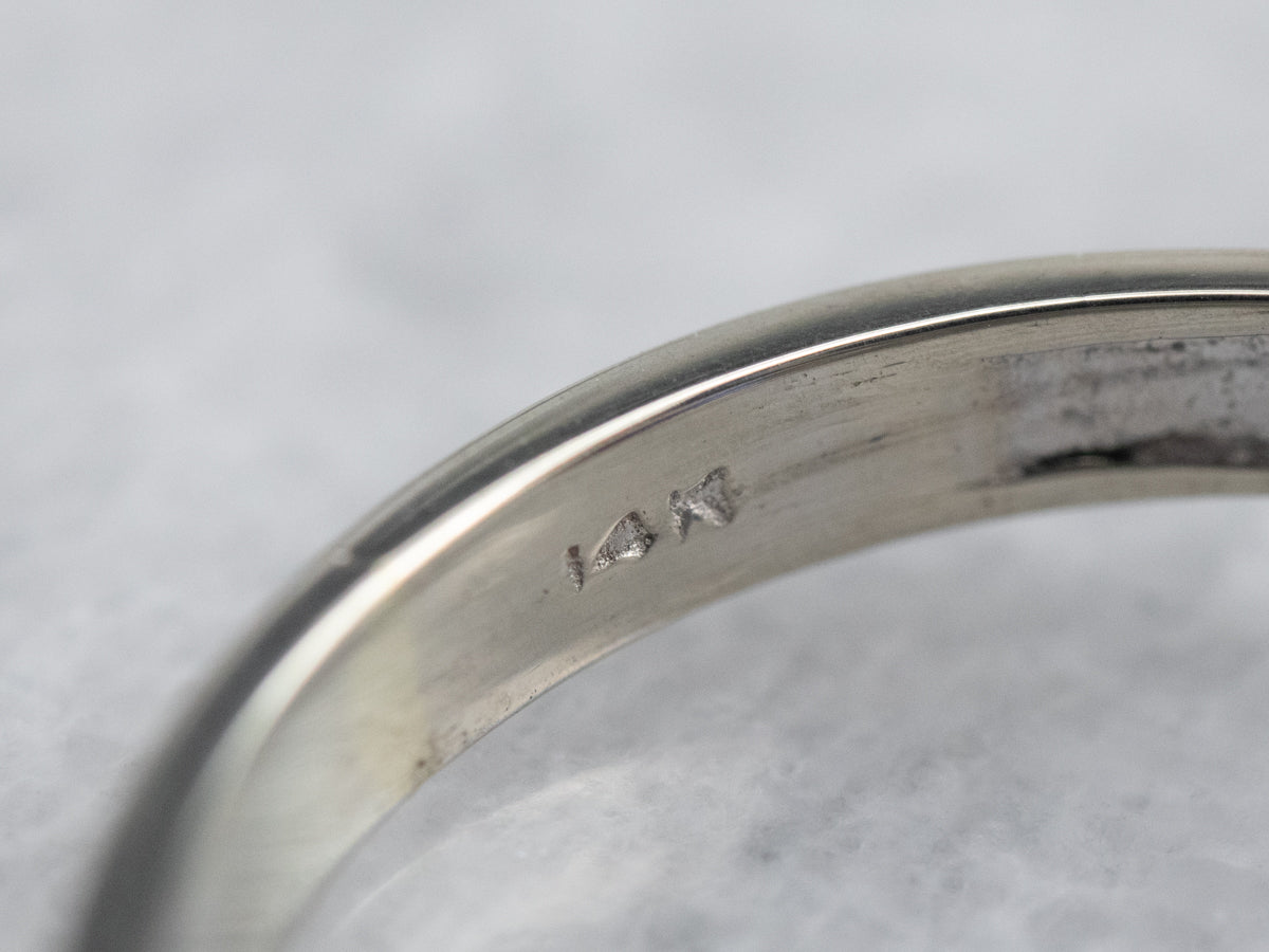 Bold Sapphire and Diamond Anniversary Ring