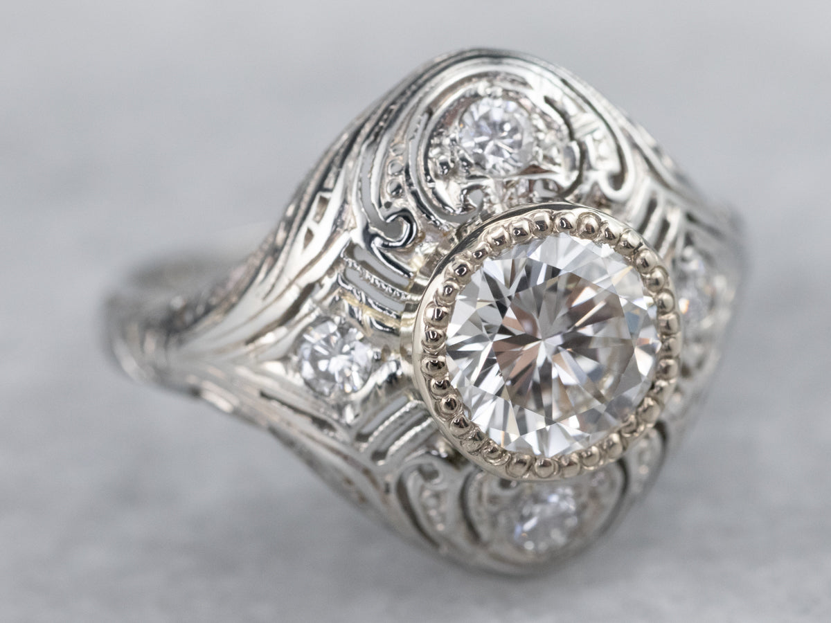 Art Deco Diamond Dinner Ring