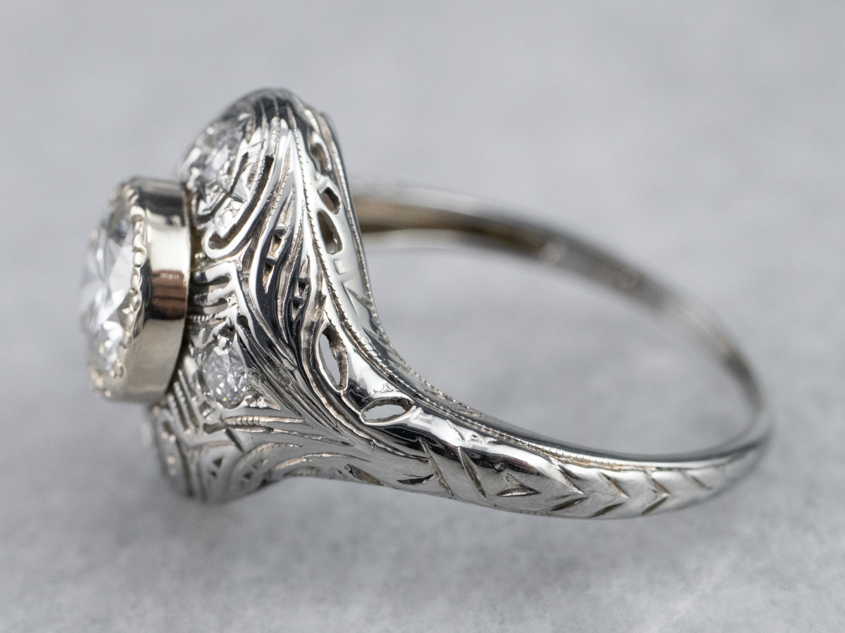 Art Deco Diamond Dinner Ring