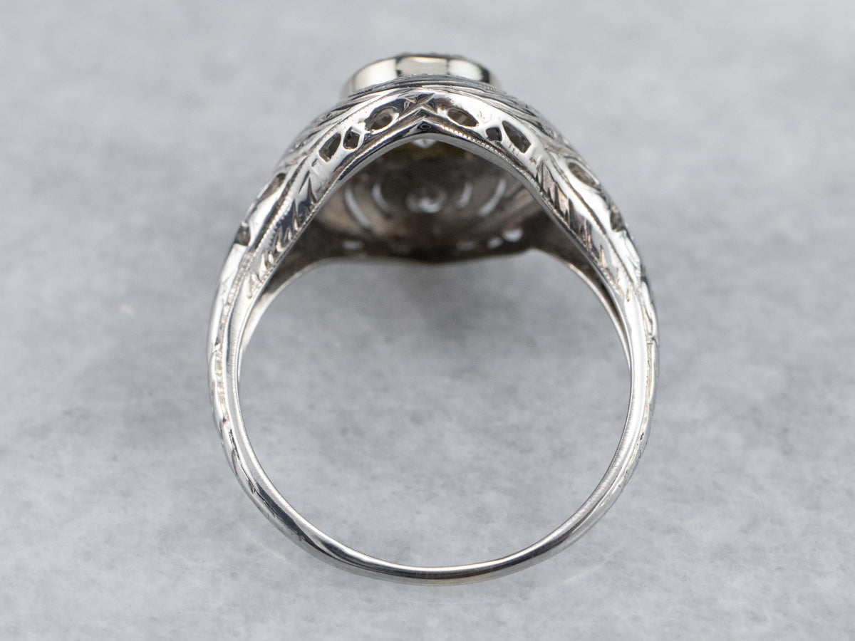 Art Deco Diamond Dinner Ring