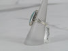 Silver Split Shank Ring With Bezel Set Turquoise Center
