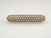 Antique Pave Seed Pearl Gold Bar Pin