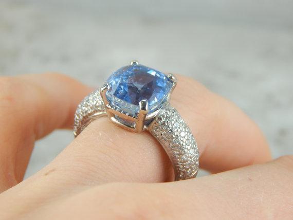 Ceylon Sapphire and Fine Diamond Statement Ring
