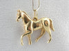 Detailed Solid Gold Colt or Foal Pendant