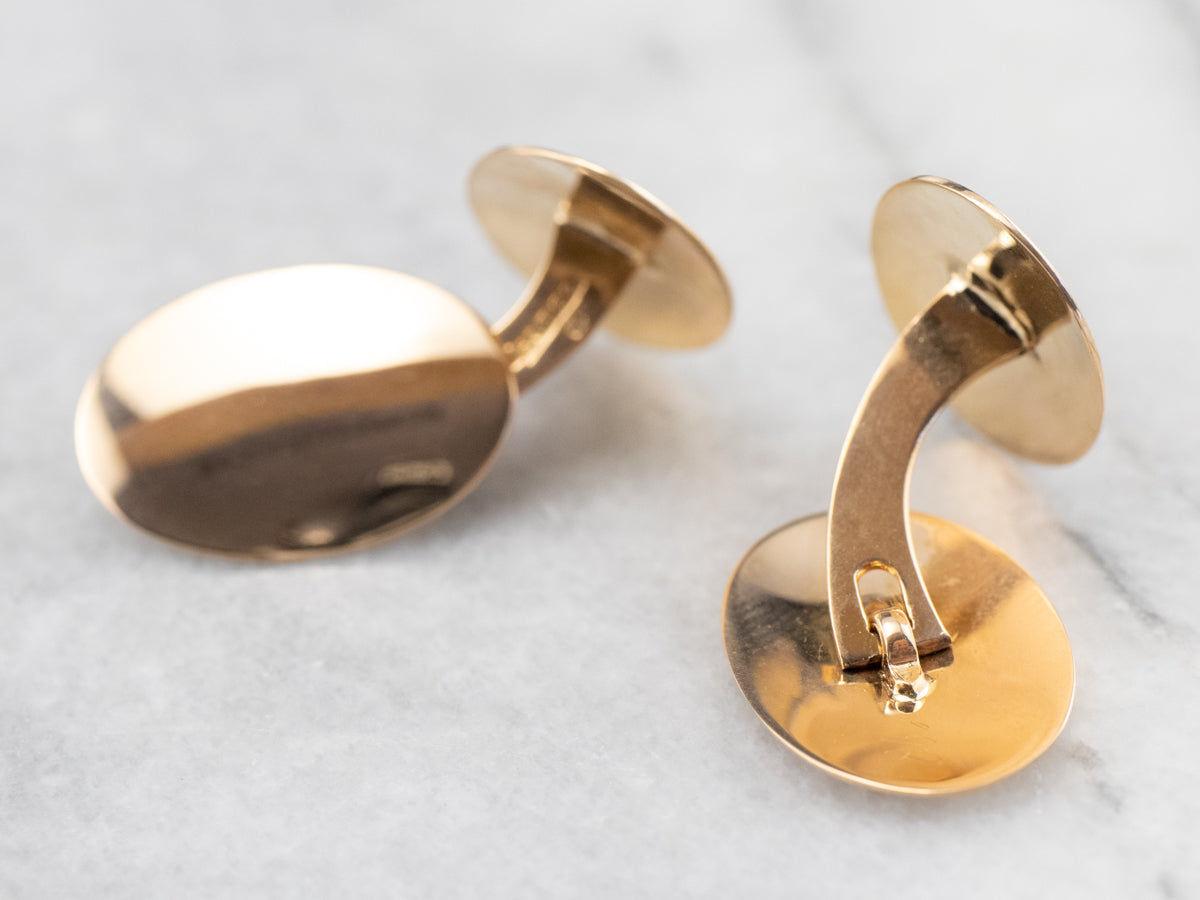 Vintage Gustaf Dahlgren 18K Gold Cufflinks