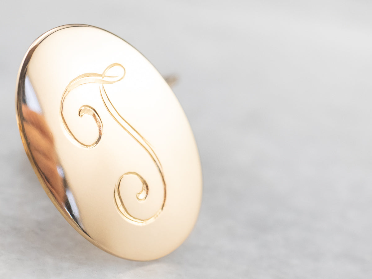 Vintage Gustaf Dahlgren 18K Gold Cufflinks