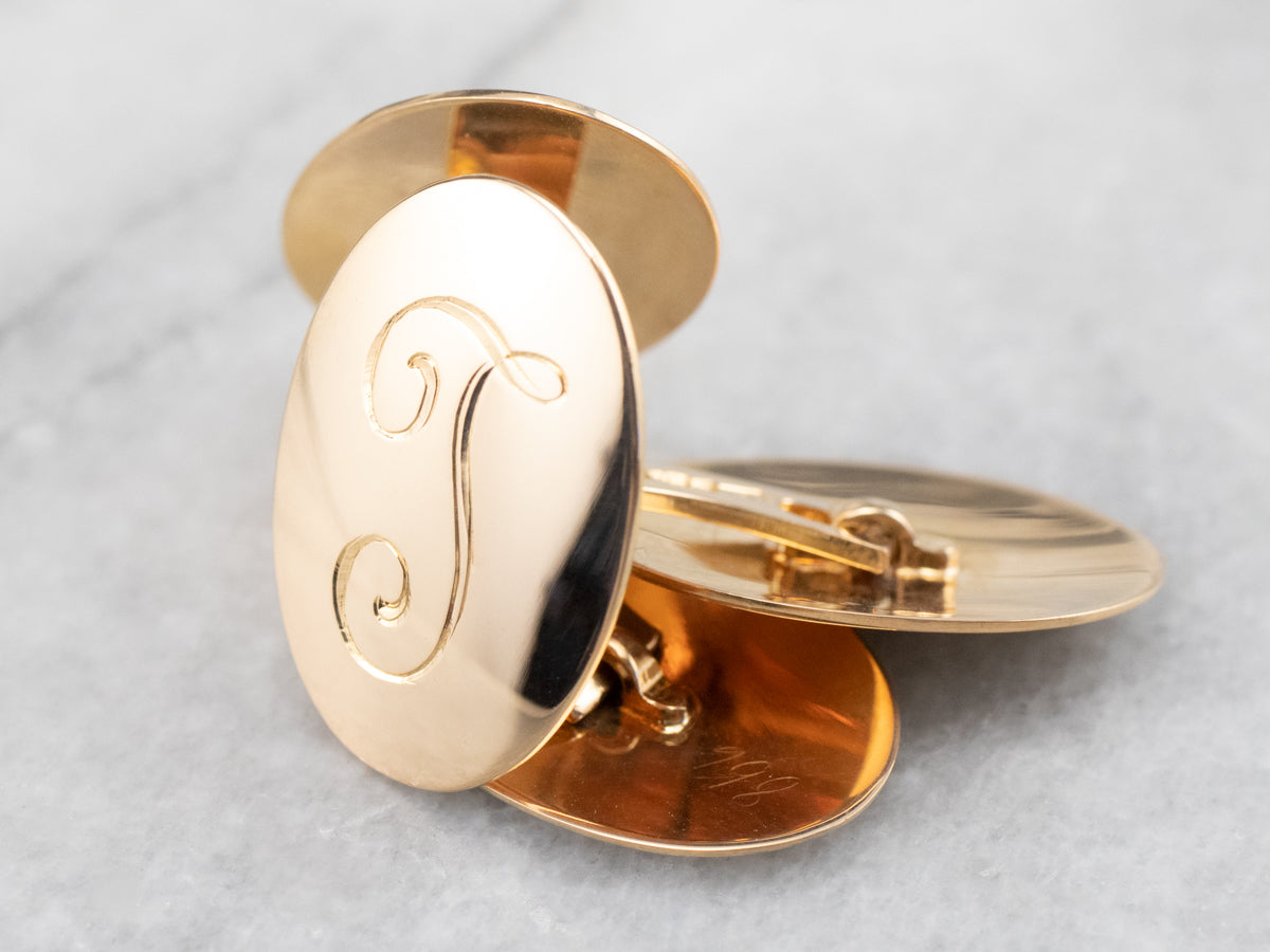 Vintage Gustaf Dahlgren 18K Gold Cufflinks