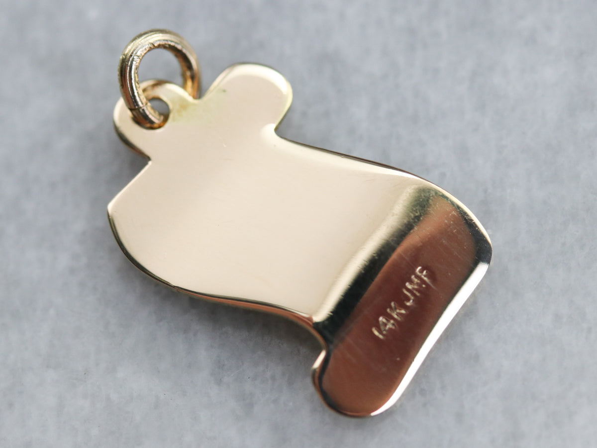 Vintage Gold Diploma Charm