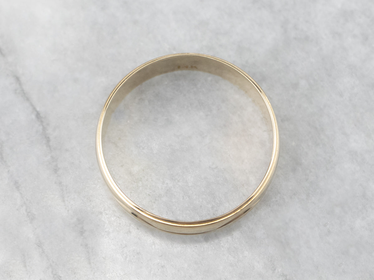 Vintage Yellow Gold Pattern Band