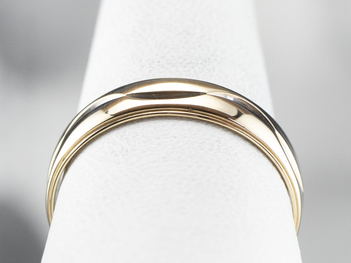 Vintage Yellow Gold Pattern Band