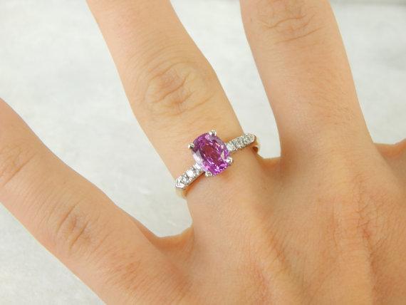 Vintage Pink Ceylon Sapphire Ring