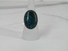 Silver Ring With Oval Chrysocolla