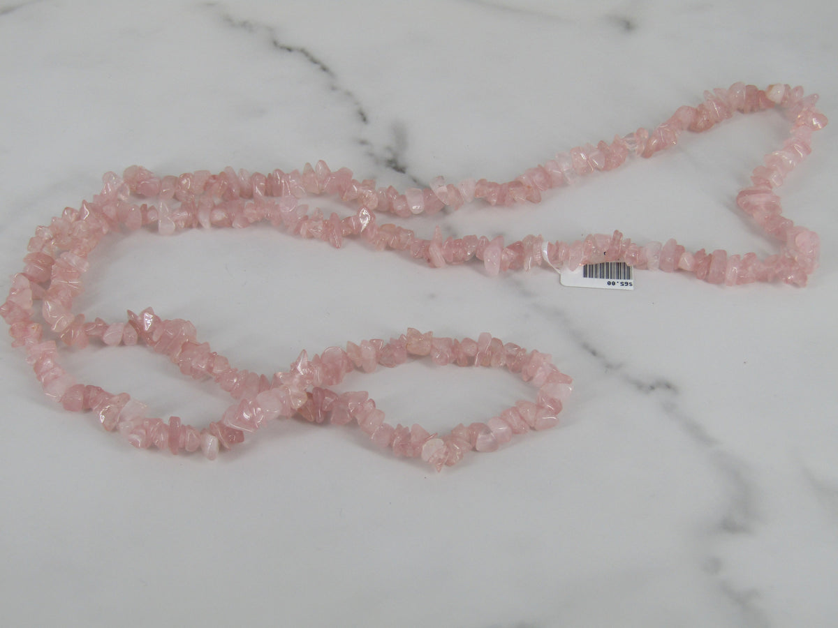 Rose Quartz Beaded Necklace