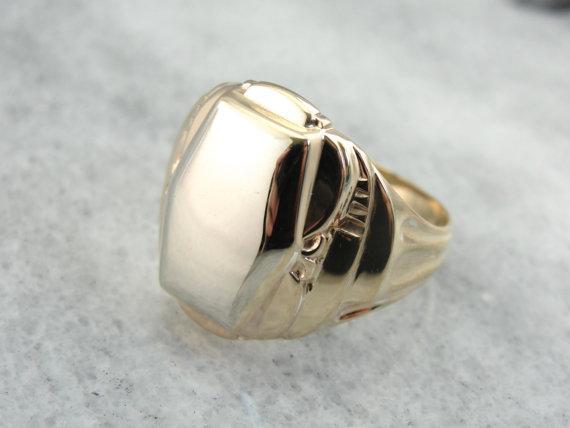 Balfour Fine Rose and White Gold Signet Ring