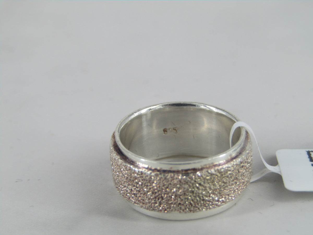 Sterling Silver Textured Band Ring