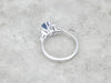 Fine Ceylon Sapphire, Platinum and Diamond Lady's Ring