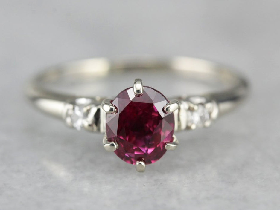 Pear Cut Pink Sapphire and Diamond Engagement Ring - DIORAH JEWELLERS