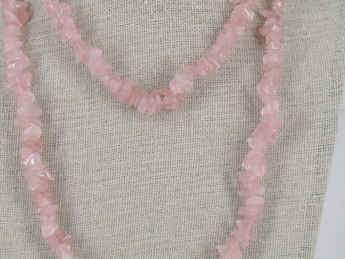 Rose Quartz Beaded Necklace