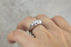 Retro Era Three Stone Diamond Engagement Ring with Great Shine