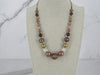 Round And Faceted Bead Necklace