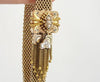 1870's Mesh Bracelet in Gold and Diamond
