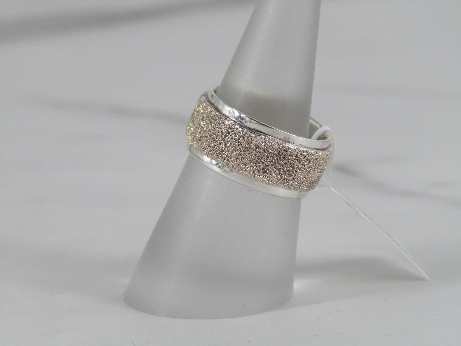 Sterling Silver Textured Band Ring