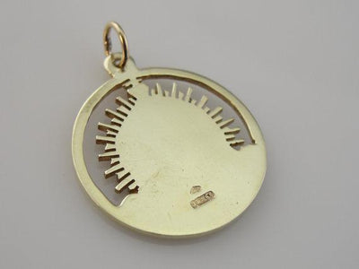 Saint's Medallion with Radiant Cutout Design