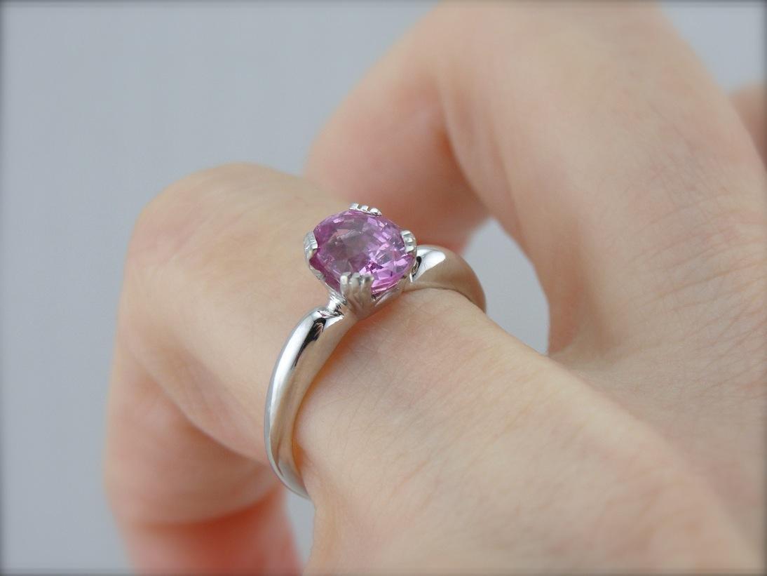 The Perfect Pink Sapphire Engagement Ring