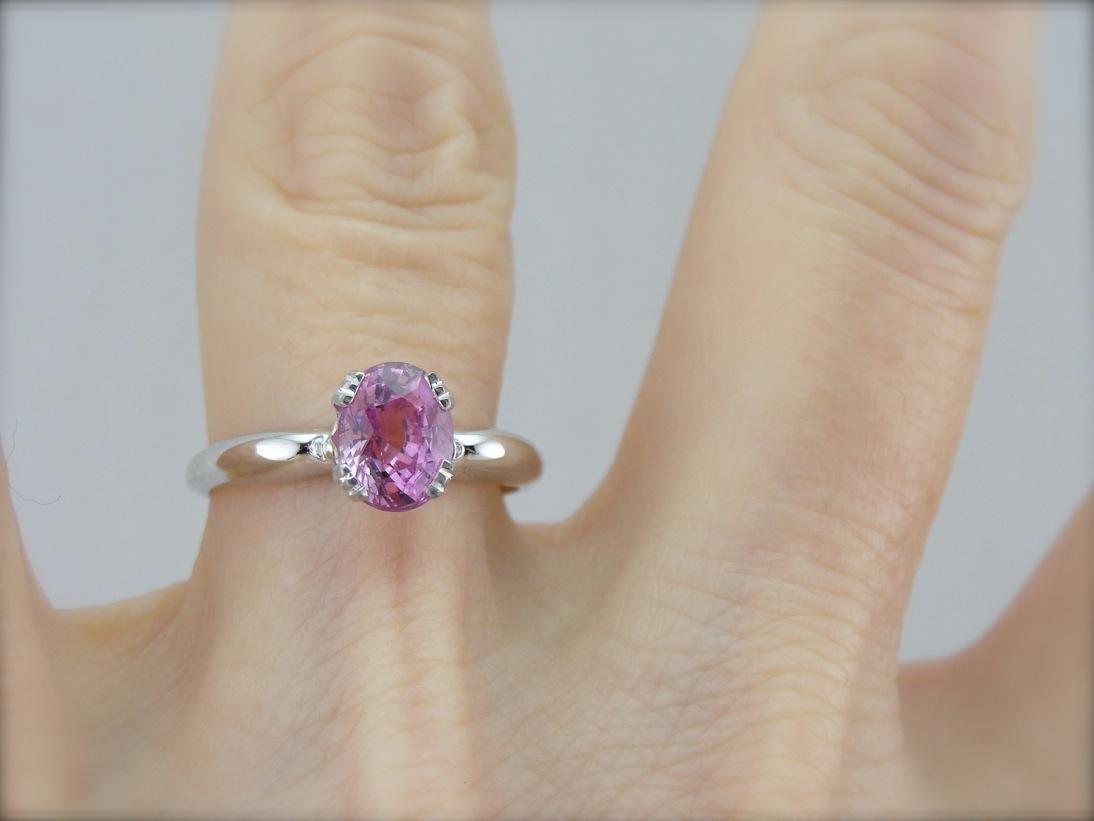 The Perfect Pink Sapphire Engagement Ring