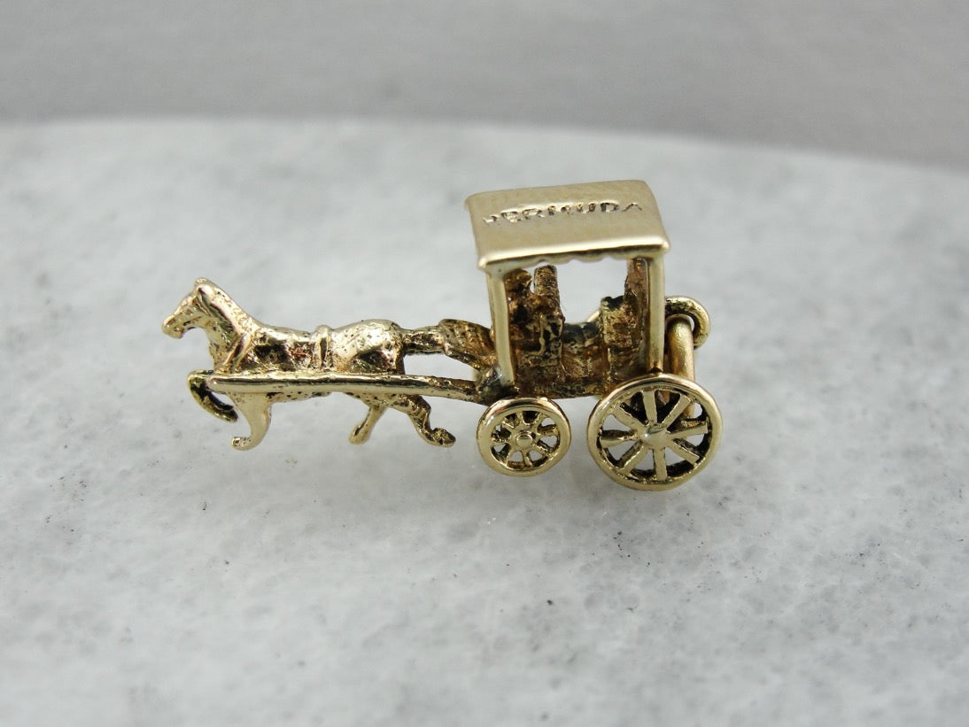 Bermuda Horse Cart Charm