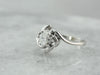 Swirling Marquise Cut Diamond Engagement Ring