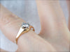 Antique Diamond Solitaire, Antique Engagement Ring with Simple Style