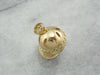 Spinning Globe Pendant or Large Charm in Yellow Gold
