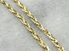 Fancy Yellow Gold Braided Chain Necklace