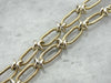14K Gold Nautical Link Rope Chain