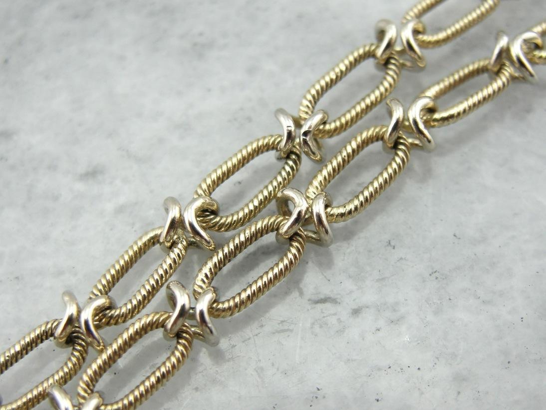 Gold Nautical Rope 14K Gold Nautical Link Rope Chain - Market Square Jewelers