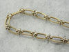 14K Gold Nautical Link Rope Chain