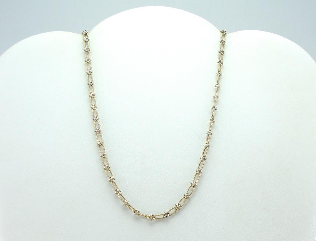 14K Gold Nautical Link Rope Chain