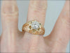 Old Magic, New Magic: Antique Victorian Diamond Engagement Ring with Modern Square Cut Diamonds