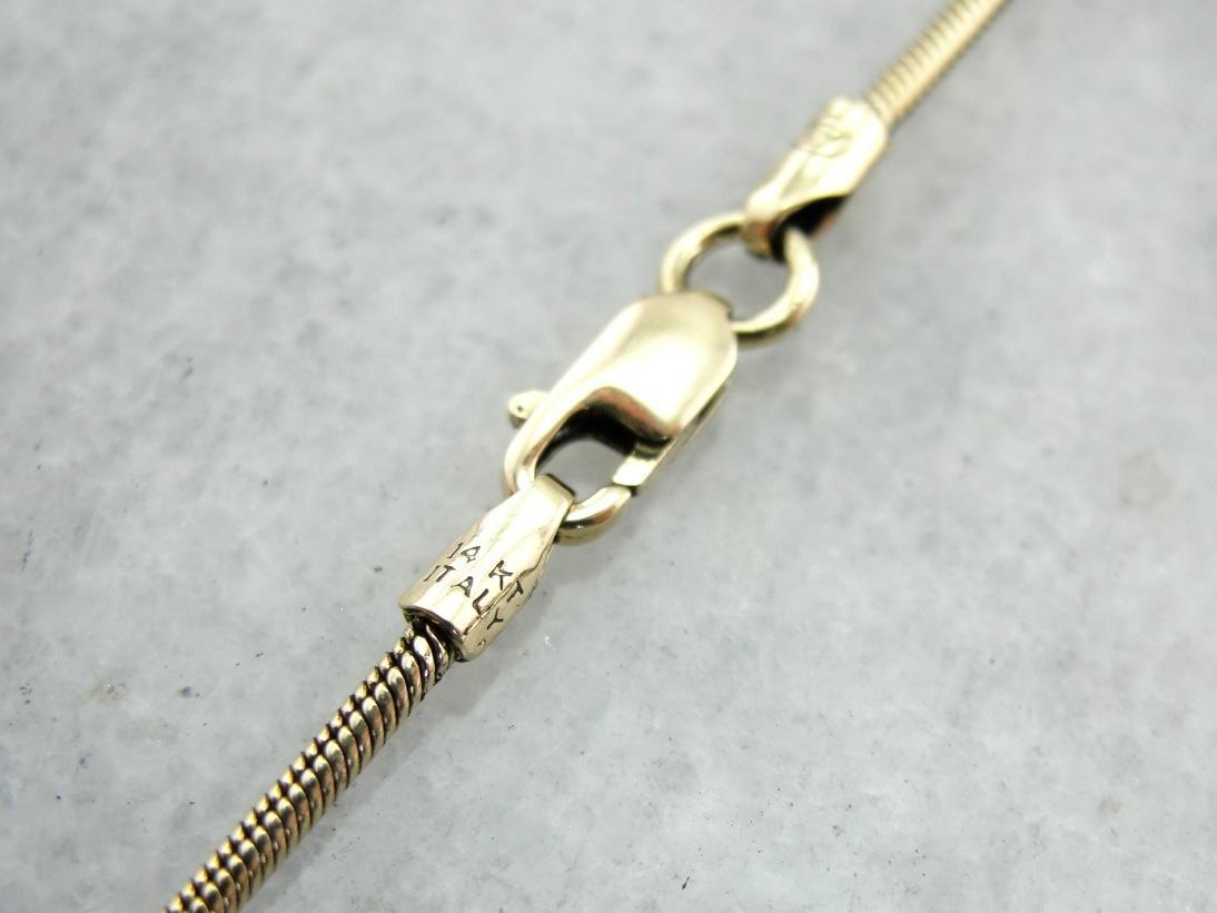 Classic Yellow Gold Snake Chain