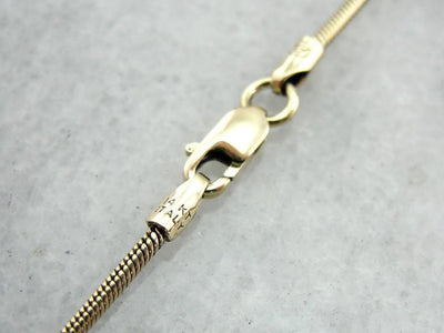 Classic Yellow Gold Snake Chain