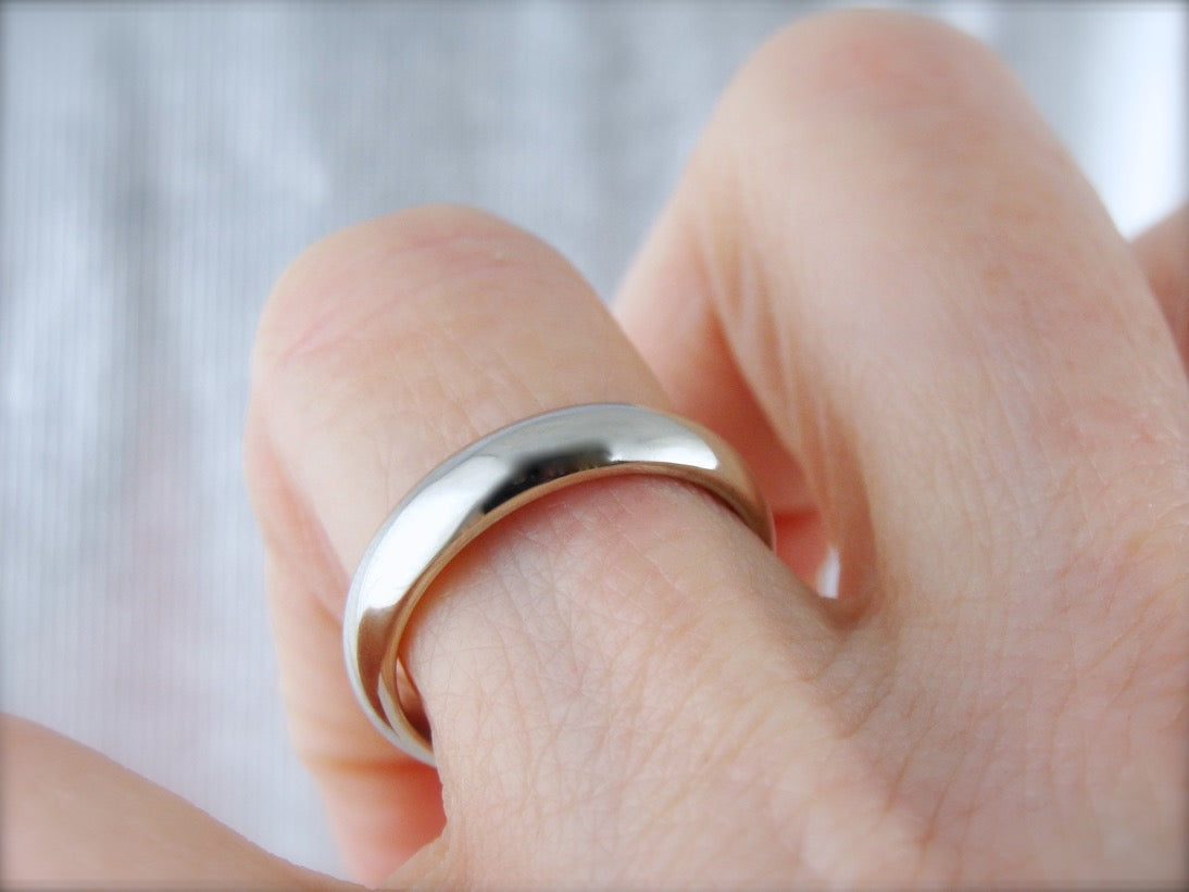 White Gold Wedding Band